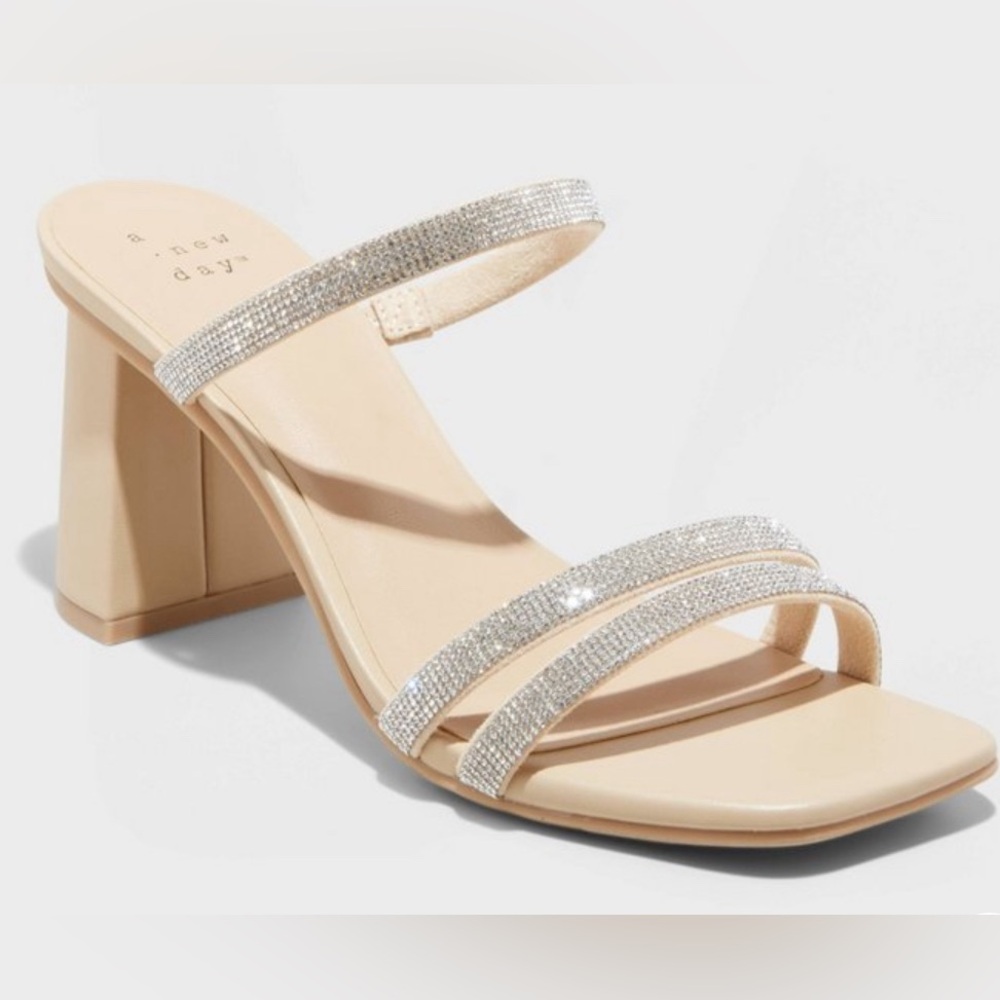 A New Day - Stacy Mule Heels - Rhinestones